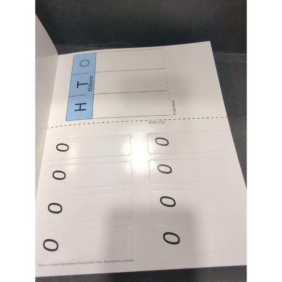 BJU press math Ones 4-6 Student Manipulatives Packet - Picture 4 of 11